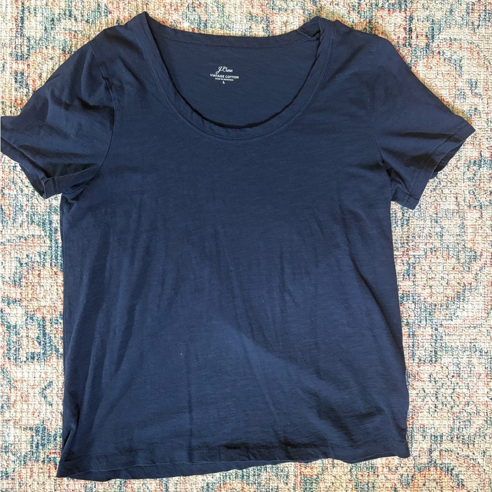 J. Crew Women's Navy Blue Top